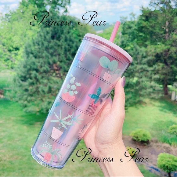 5/$100 Starbucks plant parenting feat Caterpillar Home Greenery cold cup 24 oz - Picture 2 of 8